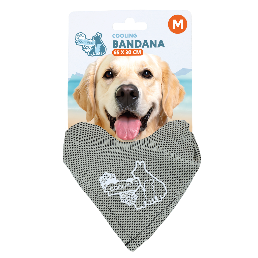 Coolpets Bandana refrescante Beige M