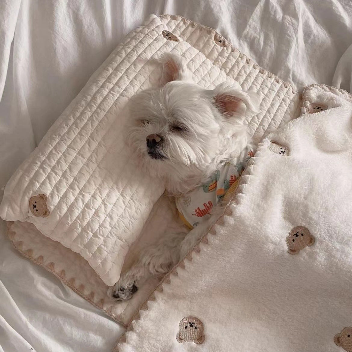 Conjunto de ropa de cama y almohada a juego, lavable y muy confortable