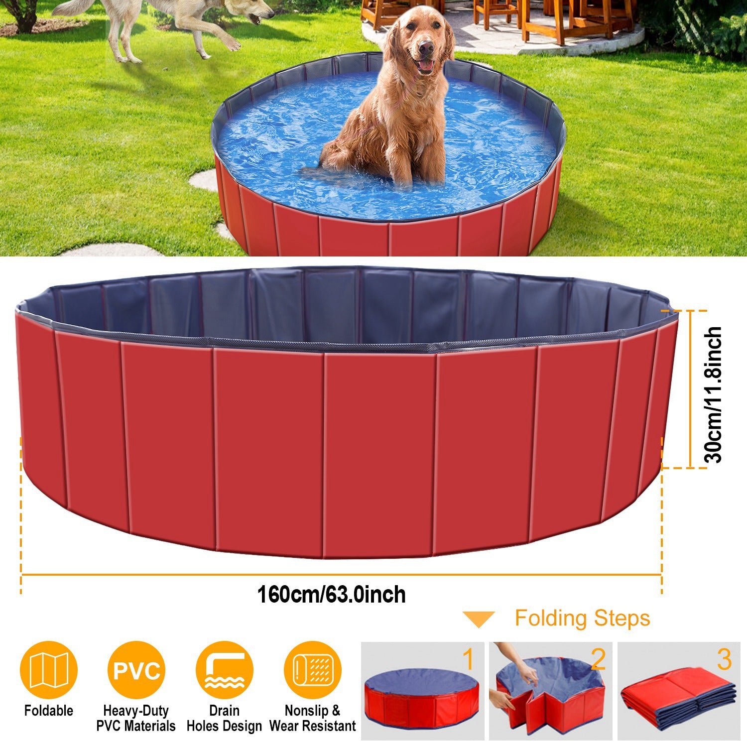 Piscina portátil XL, para nuestros grandotes