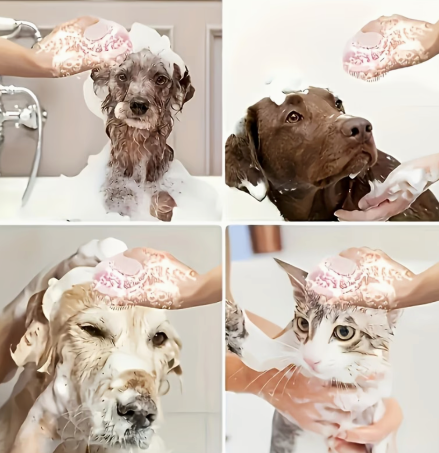 Bath and massage in one brush: convenient for you, relaxing for them