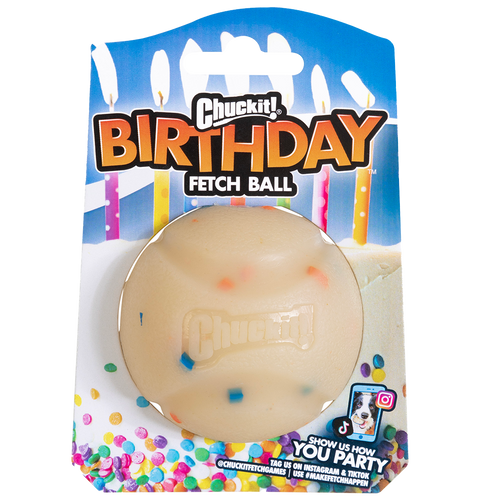 Celebrar mola, y con esta pelota festiva con olor a tarta de cumple, ¡más! - Doggy's corner