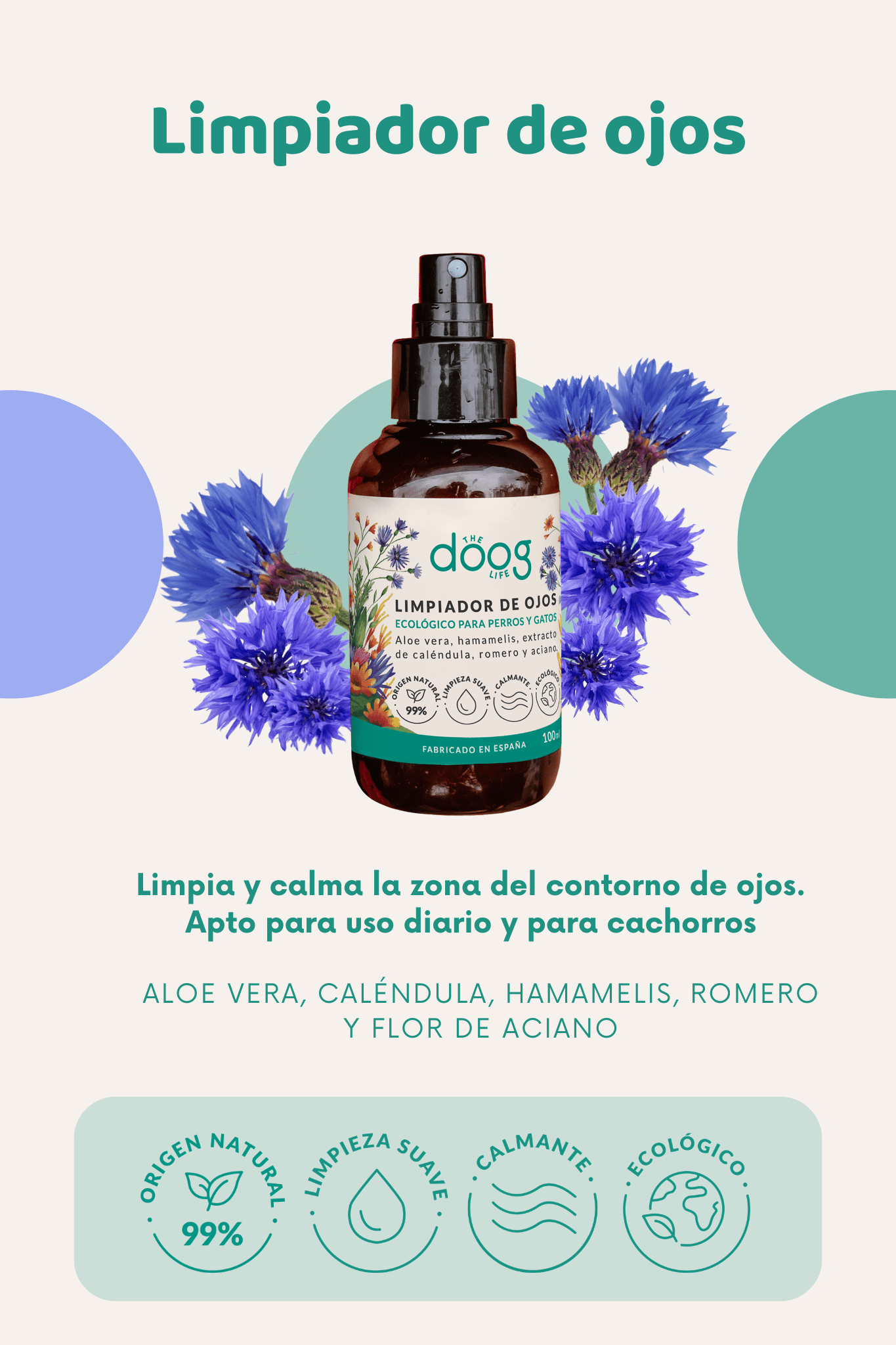 Limpiador de ojos ecológico - Doggy's corner