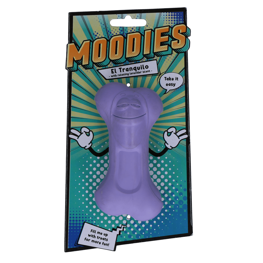 Moodies El Tranquilo: hueso masticable de caucho natural con aroma relajante - Doggy's corner